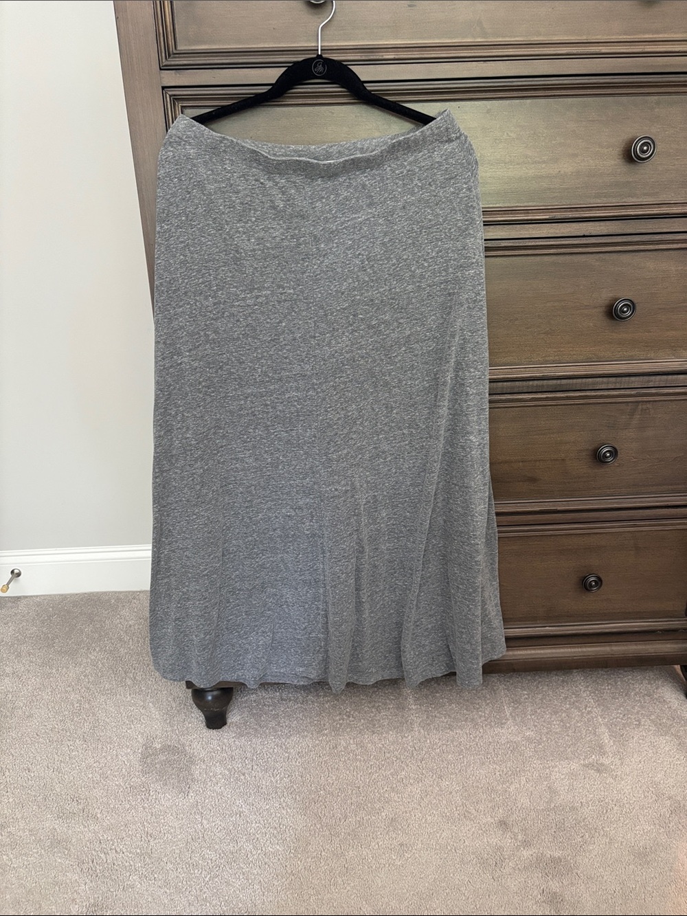 perfectwhitetee Gray Maxi Skirt